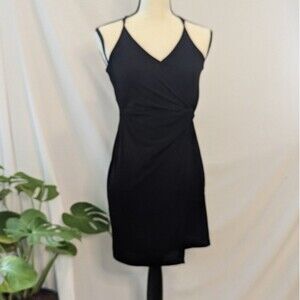 EUC - BCBGeneration Spaghetti Strap Black Mini Dress - S